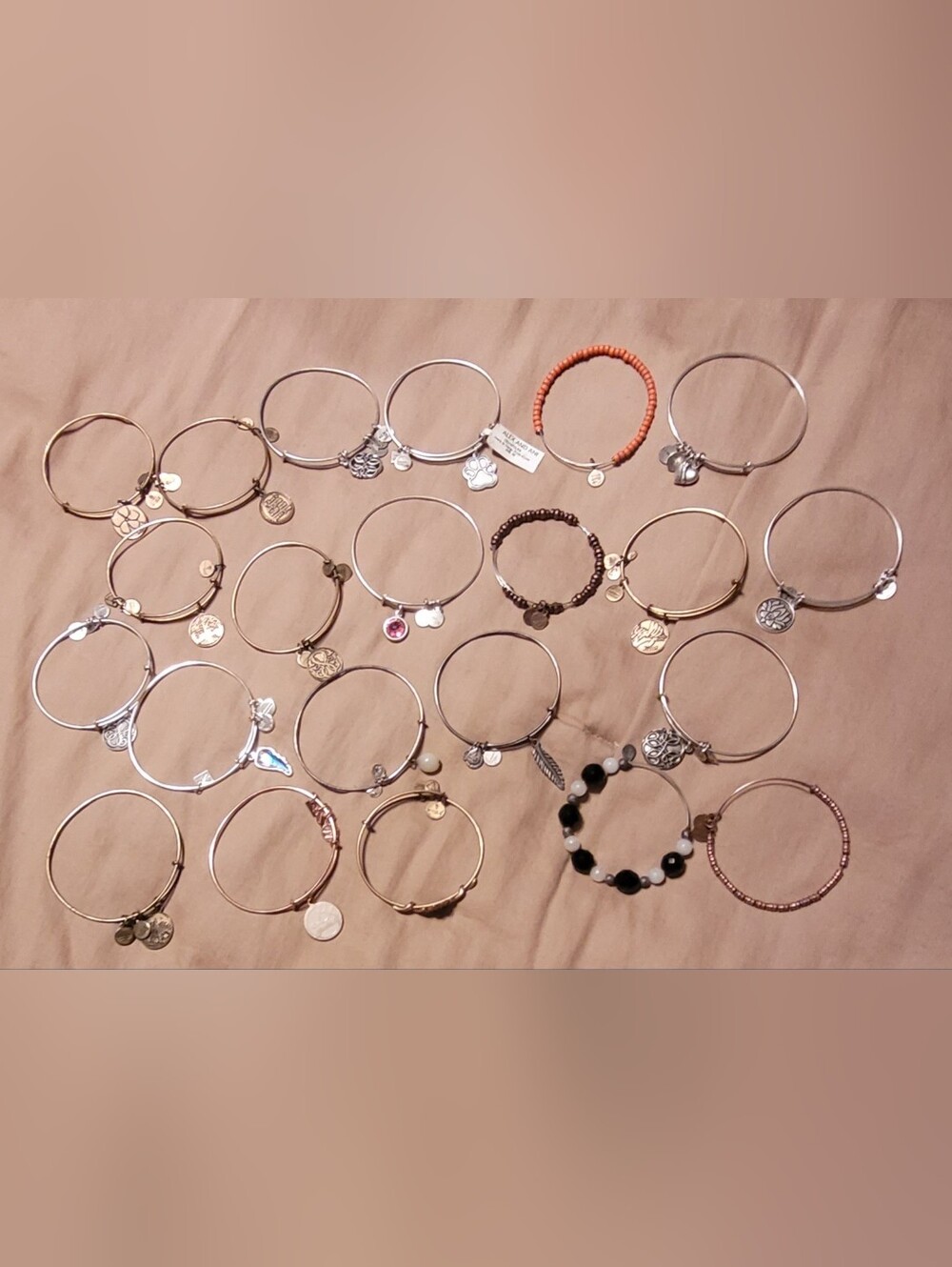 Lot Of 22 Alex And Ani Bracelets